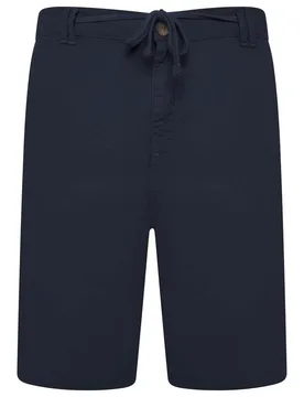 Mens Kam Men Cotton Linen Shorts Plus Size Big & Tall - Navy - Size 8xl - Kam Menswear - FashionsVida
