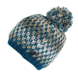 Childrens Unisex Childrens/kids Bitsie V Beanie (Gulfstream) - Blue - Size 11-12y