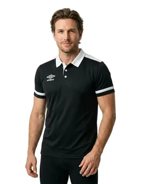 Polo à Manches Courtes Manyara Black / White S Homme - Umbro - FashionsVida