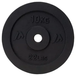 Disque De Poids Power-10kg Black 10 Kg