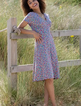 Cheselbourne Womens 95% Cotton Jersey Dress - - Size: 10 - Kite Clothing - FashionsVida