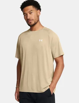 T-shirt à Manches Courtes Tech Textured City Khaki / White S - Under armour - FashionsVida