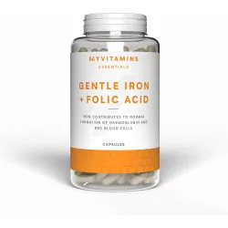 Gentle Iron Bisglycinate + Folic Acid - 90 Capsules, 90raciones