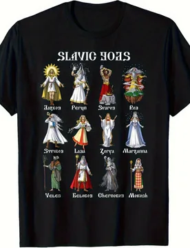Ancient Baltic/Russian Mythology Slavic Gods T-Shirt 100% Cotton O-Neck Short Sleeve Summer Casual Mens T-shirt Streetwear - Aliexpress - FashionsVida