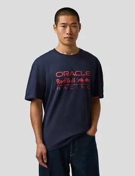 Oracle Red Bull Racing Unisex Relaxed Fit Logo T-shirt - Night Sky Navy 4XL unisex - Castore - FashionsVida