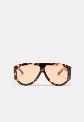 Sonnenbrille in Schildpatt-Optik Orange OS