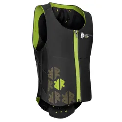Sicherheitsweste BALLISTIC VEST JUNIOR schwarz/hellgrün 140