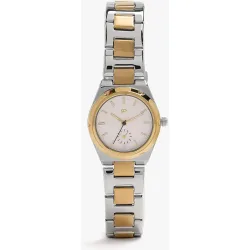 Reloj de mujer de acero inoxidable redondo