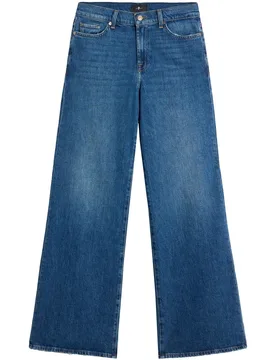 Vaqueros campana de mujer lotta de tiro alto - 7 For All Mankind - FashionsVida