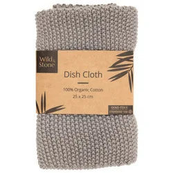 Organic Cotton Dish Cloth - Dove Grey