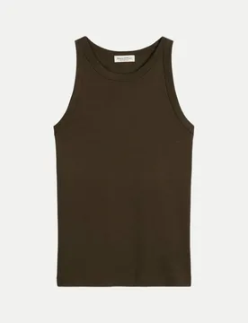 Marc O' Polo in Rib-Jersey-Qualität Braun M - Marc O'Polo - FashionsVida