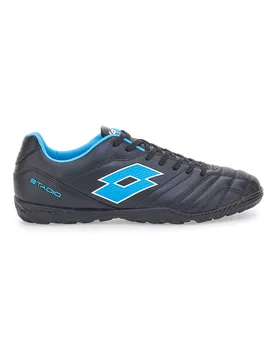 Scarpe da Calcetto Nere e Blu per campi sintetici STAFIO 705 TF 40 - Lotto - FashionsVida