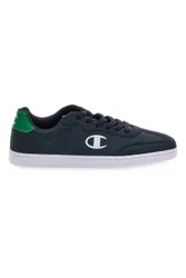 Sneakers blu navy con logo laterale e dettaglio verde Prestige MS 46