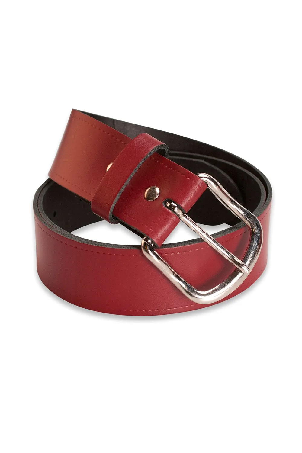 Mens Leather Belt 1. 5" Width - - Size: M - Hawkdale - FashionsVida