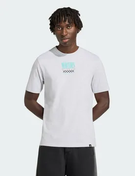 T-Shirt Graphic 02 MERCEDES - AMG PETRONAS FORMULA 1 TEAM M Light Grey Heather - Adidas - FashionsVida