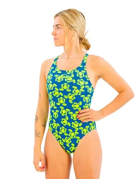 Ranitas Flour 2015 Swimsuit Yellow / Royal M Women - TURBO - FashionsVida