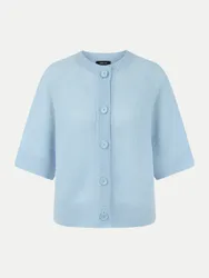 Cain Kurzarm Strickjacke Blau 38