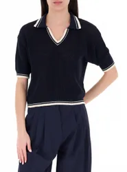 Marella Polo in cotone BLU NAVY M