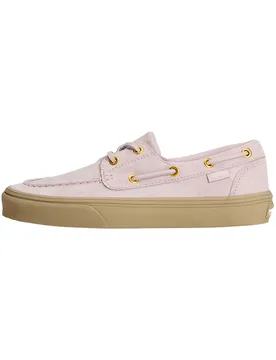 Chaussures bateau en cuir - 2-Eyelet Boat Shoe Pale Petal Pink en Cuir - Taille 39 - Rose - Vans - FashionsVida
