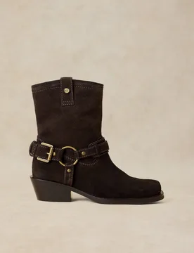 Suede Biker Boots Brown female - White stuff - FashionsVida