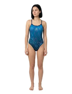 Durability Single X Swimsuit Blue Pink S Women - Sailfish - FashionsVida