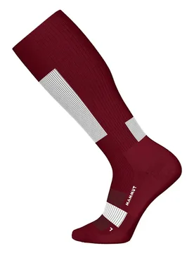Chaussettes Ski Mountaineering Merino Knee Vin / White EU 45-47 Homme - Mammut - FashionsVida