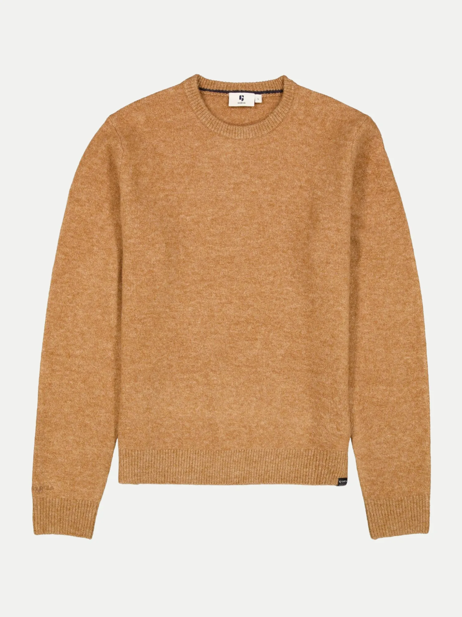 Garcia Basic Pullover Braun L - Garcia - FashionsVida