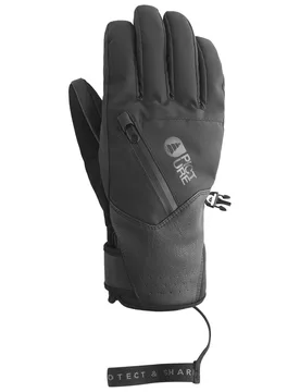 Wasserdichte und atmungsaktive Handschuhe Kakisa Gloves Black für Damen Größe 9 schwarz - Picture Organic Clothing - FashionsVida