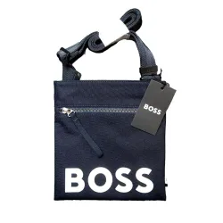 Mens Navy Pixel Large Zip Envelope Bag - Male - Navy - One Size