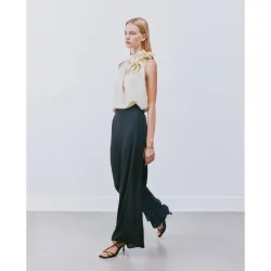 Pantalón de mujer fluido de gasa