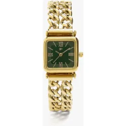 Reloj de mujer cuadrado con correa de eslabones