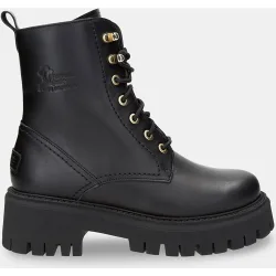 Botas de mujer en piel con forro de pelo sintético
