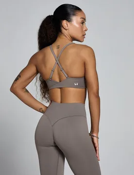 Sujetador deportivo Twist Back Tempo para mujer de MP - ceniza - XL - MyProtein - FashionsVida