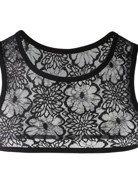 Men Lace Printed Tank Top Crossdressing Sleeveless Shirt Bra Crops Top Transparent Erotic Lingerie See-through Vest Sheer Bra - Aliexpress - FashionsVida