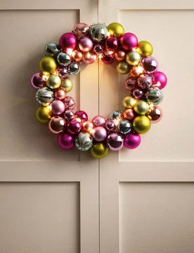 M&S Light Up Bauble Wreath Multi - M&S - FashionsVida