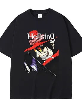 Anime Hellsing Vampire Alucard Graphic T-shirt Men Women 90s Manga Oversized Streetwear Male Casual High Quality Cotton Tshirt - Aliexpress - FashionsVida