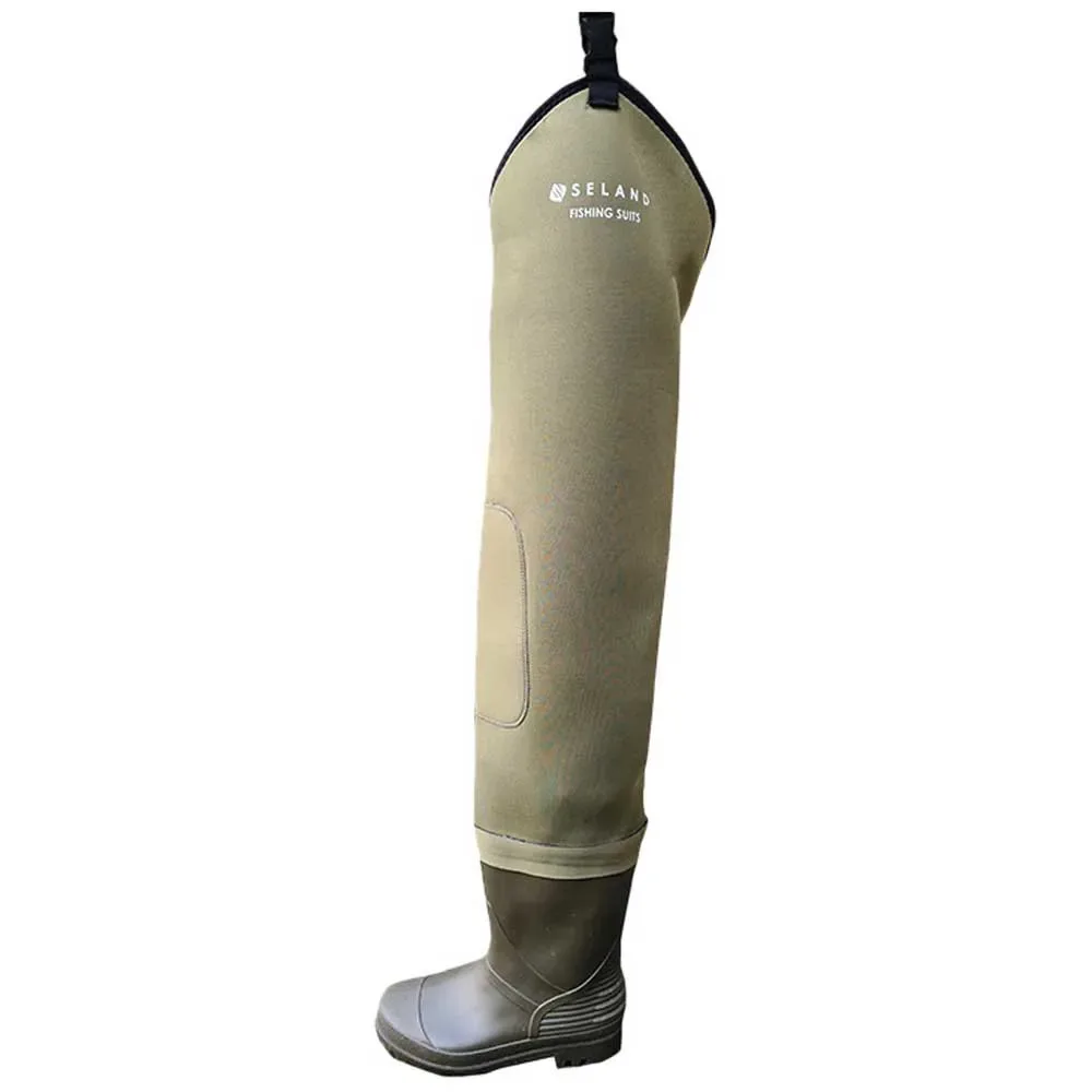 Studs Wading Boots Green UK 12 Men - Seland - FashionsVida