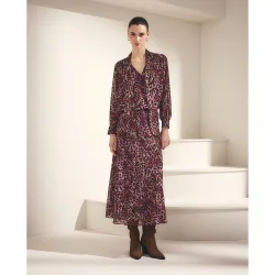 Falda animal print con lurex