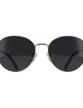 Unisex Round Gold Grey Dark Grey Polarized PLD 4197/SX Sunglasses - Gold - Size: One Size - Polaroid - FashionsVida