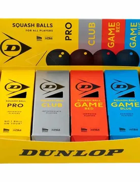 Dunlop Mixed Squash Balls 12 Balls - Dunlop - FashionsVida