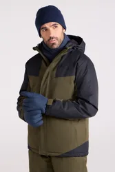 Dusk' Mens Ski Jacket Water Resistant Windproof Winter Coat Forest Green - Size X-Large