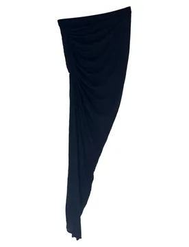 Women's Preloved Ruched Maxi Skirt in Black Viscose Size: 36 - Black - Size: 36 - Givenchy - FashionsVida
