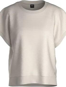 Camiseta manga corta de pijama de mujer en poliéster - Boss - FashionsVida
