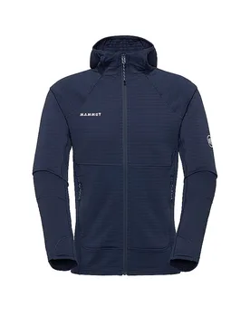 Veste polaire à capuche Taiss bleu marine L - Mammut - FashionsVida