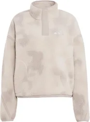 Polaire chaude et demi-pressionnée - Multi High Pile Fleece Pullover AOP W Wonder Alumina - Taille M - Beige
