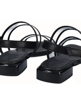 Sandalias planas de mujer de piel de tiras - D'Chicas - FashionsVida
