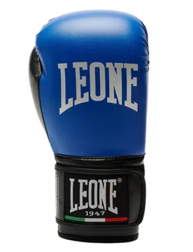 Gants De Boxe En Cuir Synthétique Thunder Blue 10 oz - Leone1947 - FashionsVida