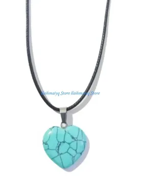 B Natural Stone Pendant Necklace Exquisite Crystal Agates Amethyst Charm with Wax Rope for Women Jewelry Party Gift - Aliexpress - FashionsVida