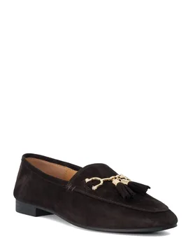 Womens Ladies Greyby - Tassel-Detail Loafers - Brown Leather - Size Uk 7 - Dune london - FashionsVida