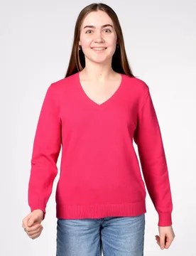 V-Pullover, 1/1 Arm, uni female - 44 - FashionsVida